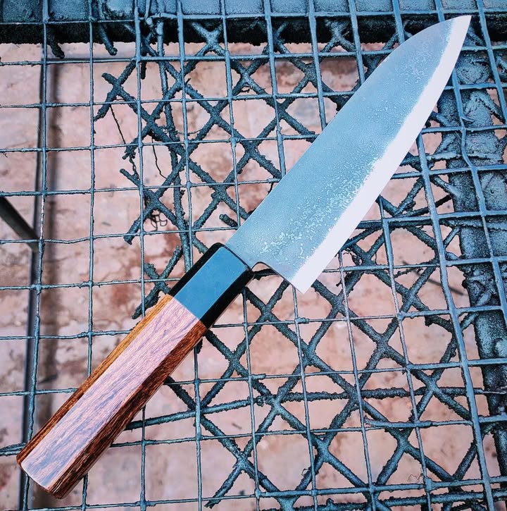 Forged‑Style High‑Carbon Steel Chef Knife with Rosewood Handle