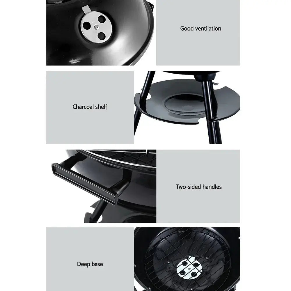 Grillz BBQ Grill Charcoal Smoker - BBQ Backyard Supply Co