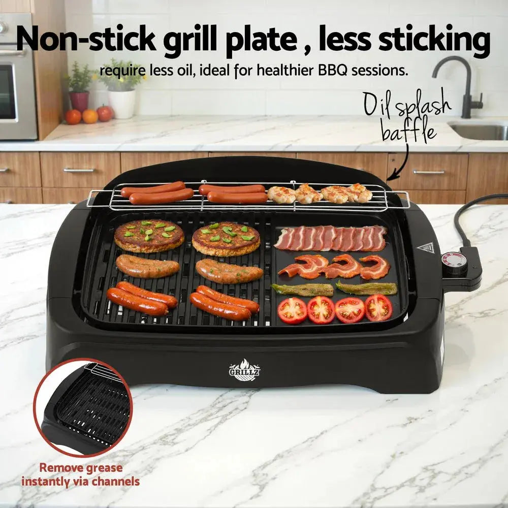 Grillz 1950W Electric BBQ Grill Non-stick Plate for Indoor Outdoor - BBQ Backyard Supply Co