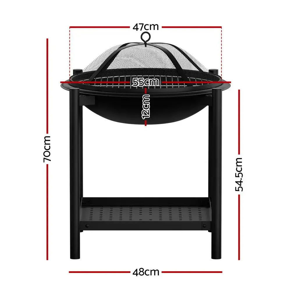 Grillz Fire Pit BBQ Grill 2-in-1 Outdoor - BBQ Backyard Supply Co