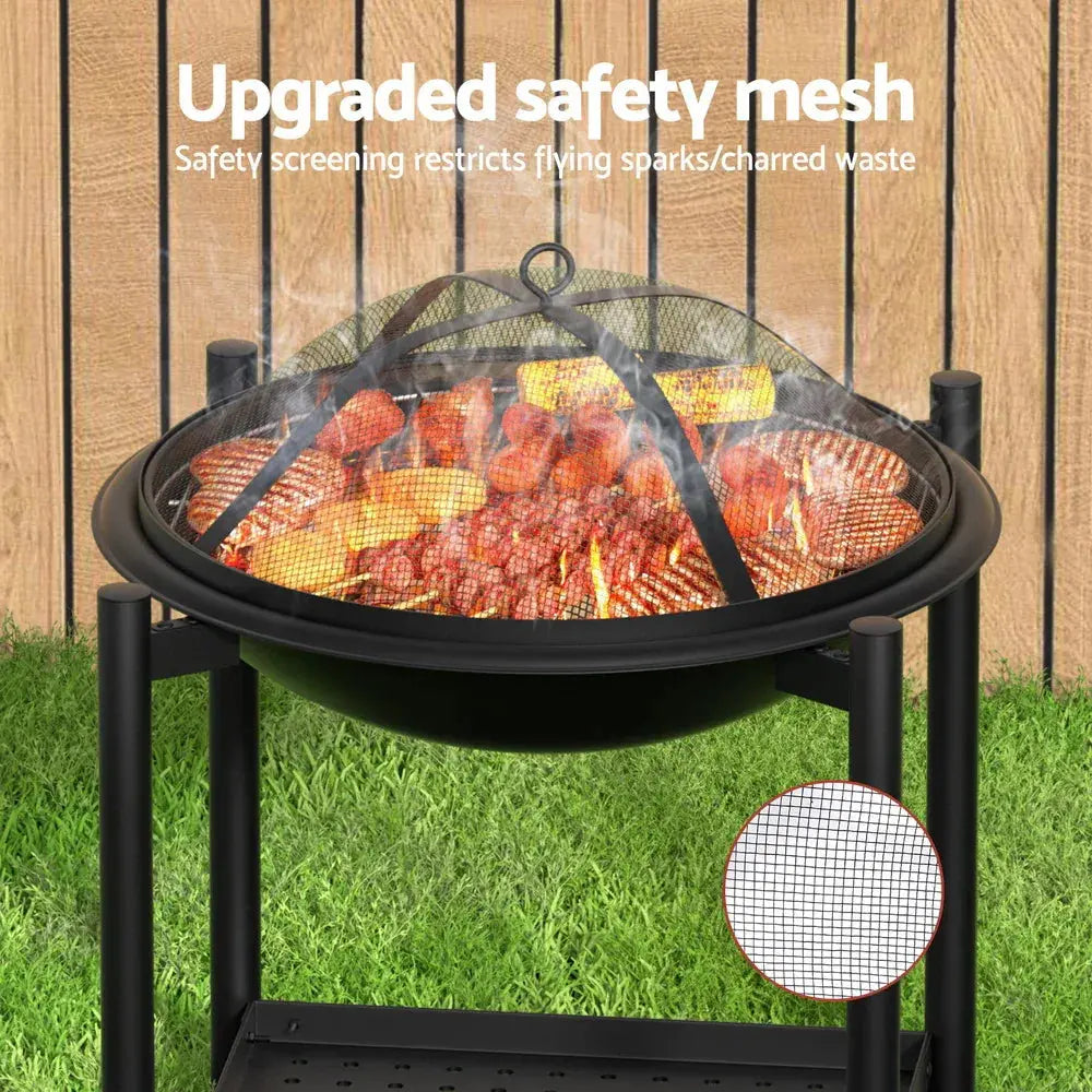 Grillz Fire Pit BBQ Grill 2-in-1 Outdoor - BBQ Backyard Supply Co