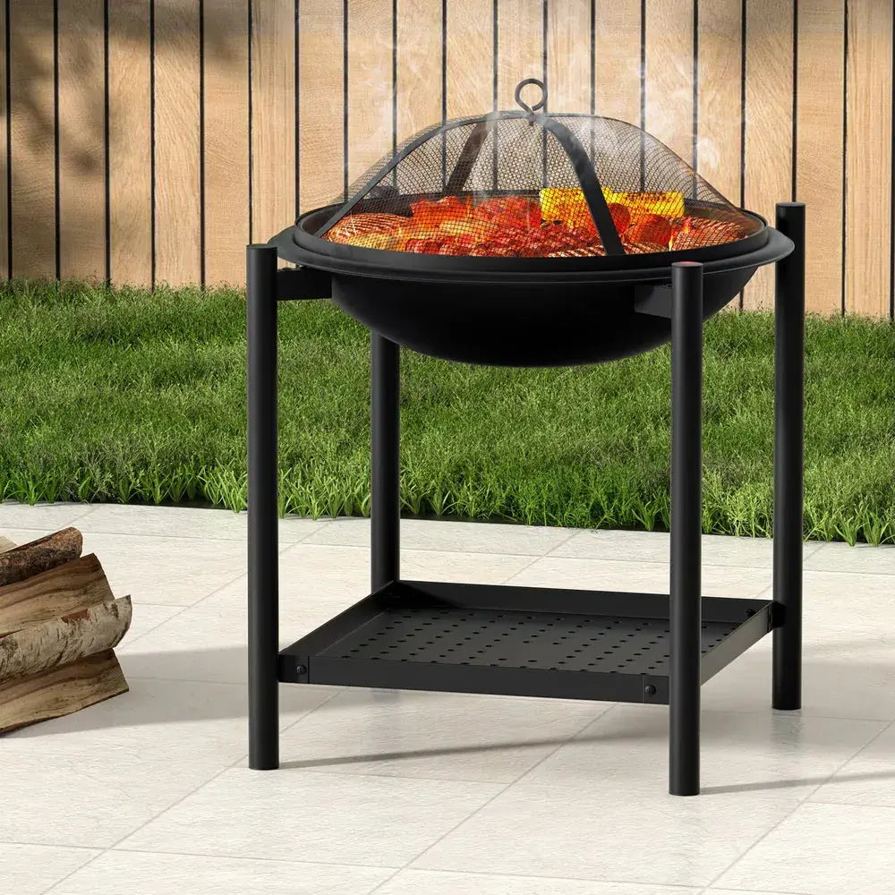 Grillz Fire Pit BBQ Grill 2-in-1 Outdoor - BBQ Backyard Supply Co