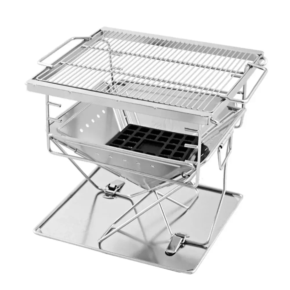 Grillz Fire Pit BBQ Grill with Carry Bag Camping - BBQ Backyard Supply Co