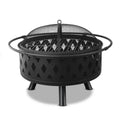 Grillz Fire Pit BBQ Grill 82 cm - 2‑in‑1 Outdoor Fire & Cooking Station - BBQ Backyard Supply Co