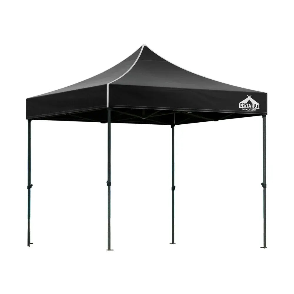 Instahut 3x3m Pop‑Up Gazebo – Black Outdoor Shade - BBQ Backyard Supply Co