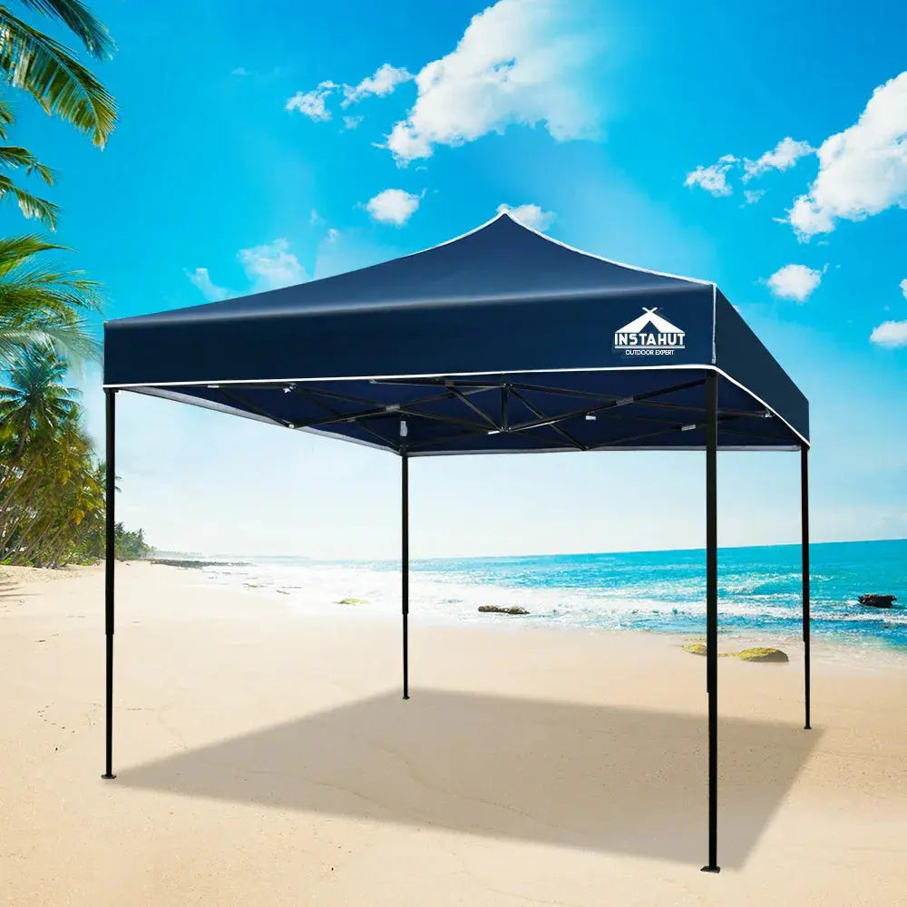 Instahut 3x3m Pop‑Up Gazebo – Navy Outdoor Shade - BBQ Backyard Supply Co