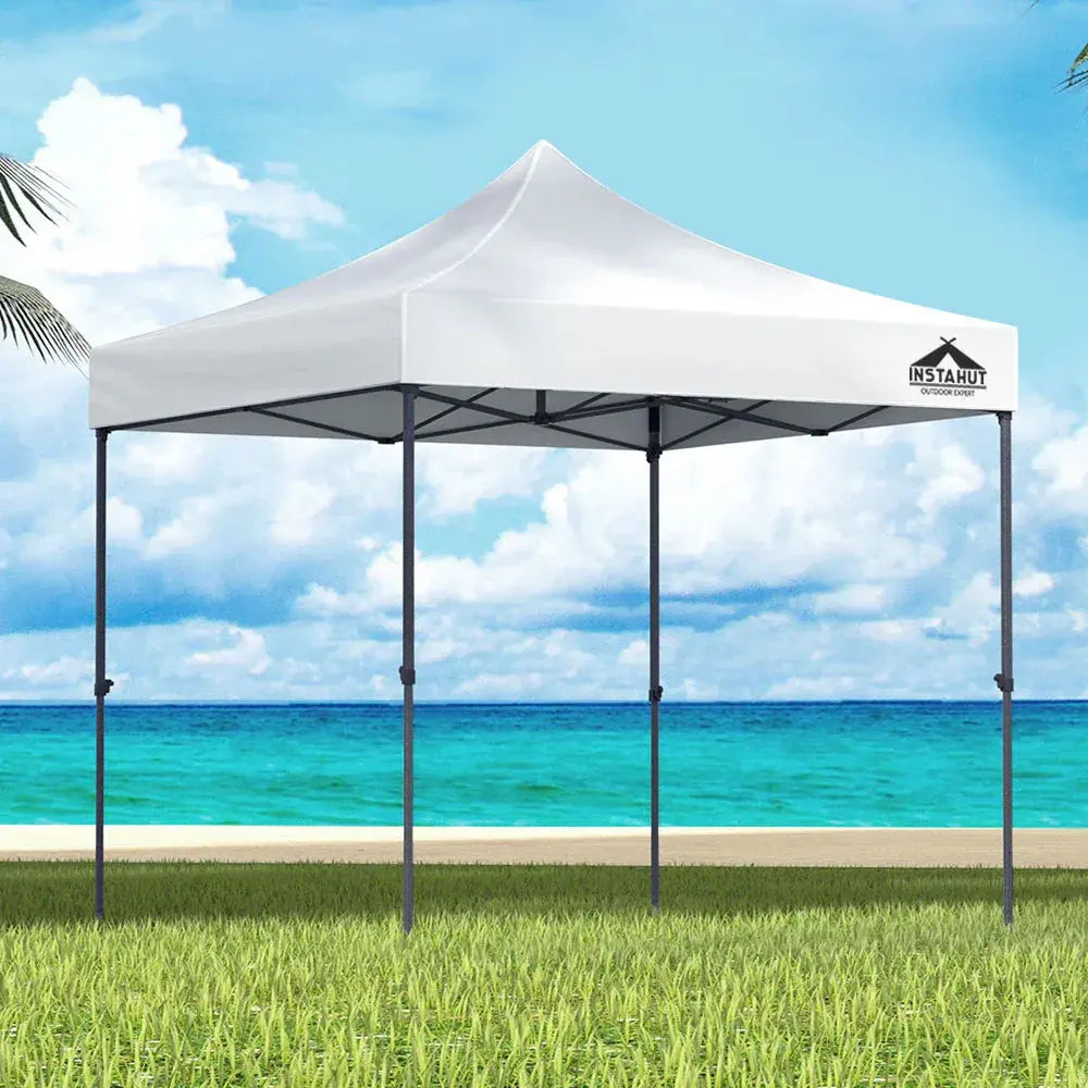 Instahut 3x3m Pop‑Up Gazebo – White Outdoor Shade - BBQ Backyard Supply Co