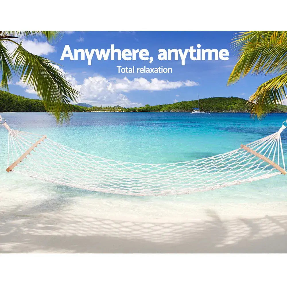 Gardeon Hammock Bed Hanging Mesh - BBQ Backyard Supply Co