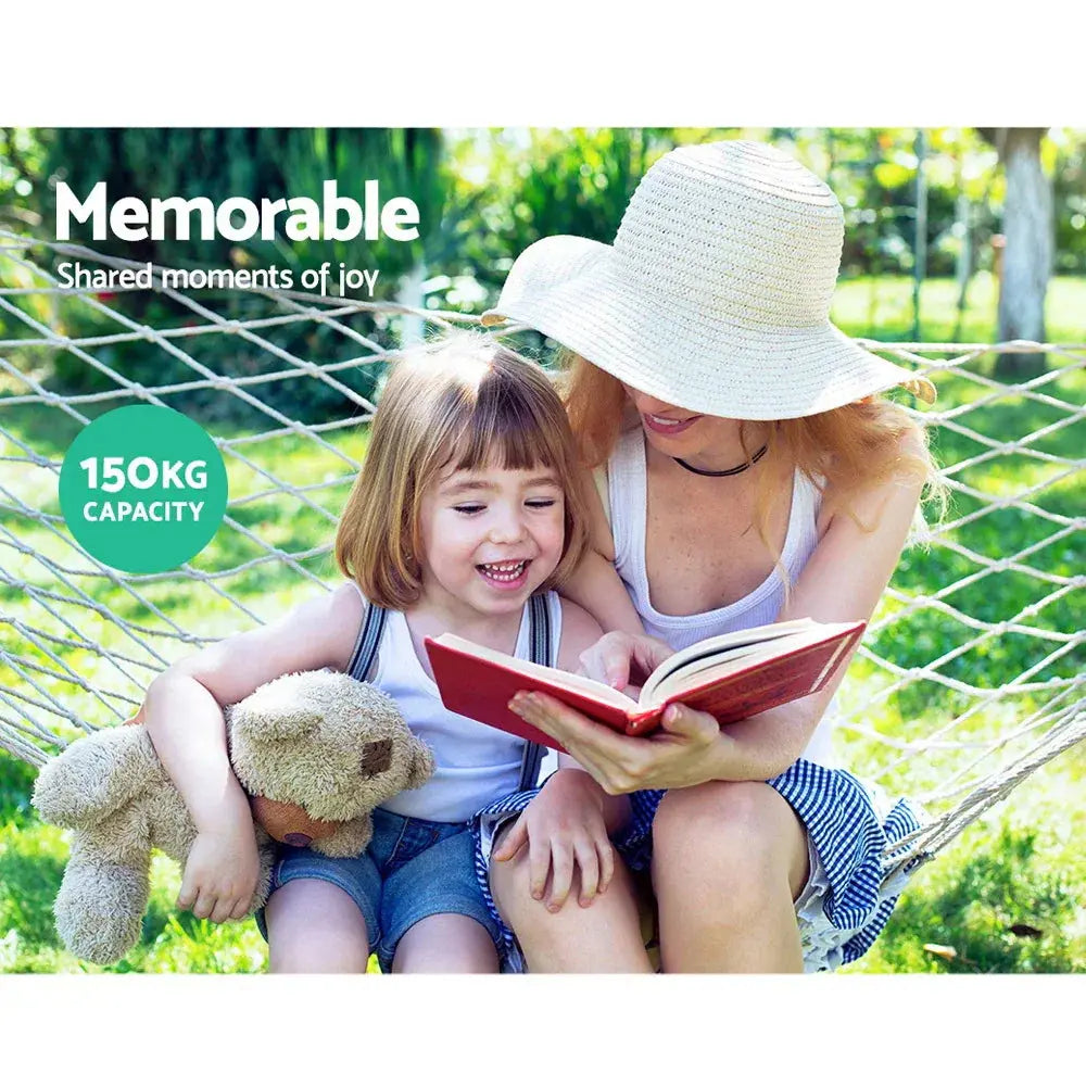 Gardeon Hammock Bed Hanging Mesh - BBQ Backyard Supply Co