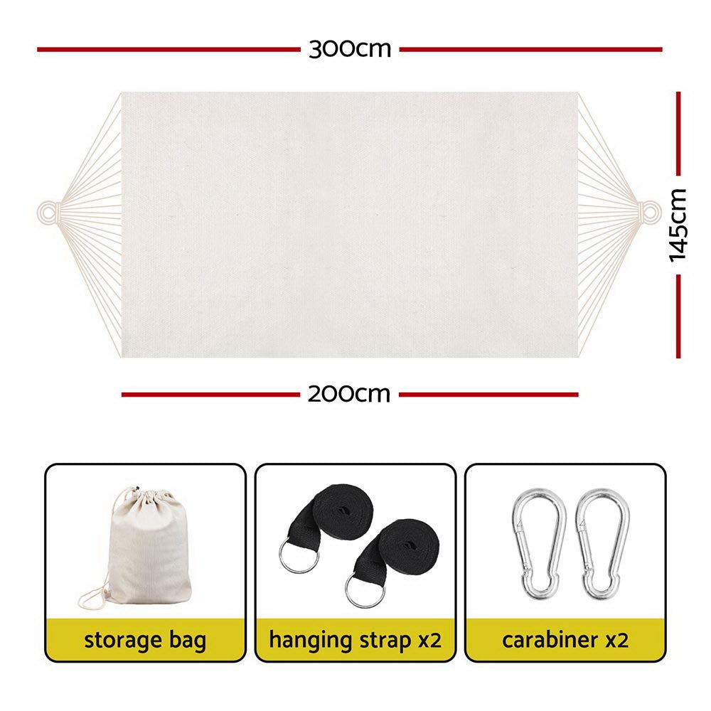 Gardeon Hammock Bed with Travel Bag - Cream