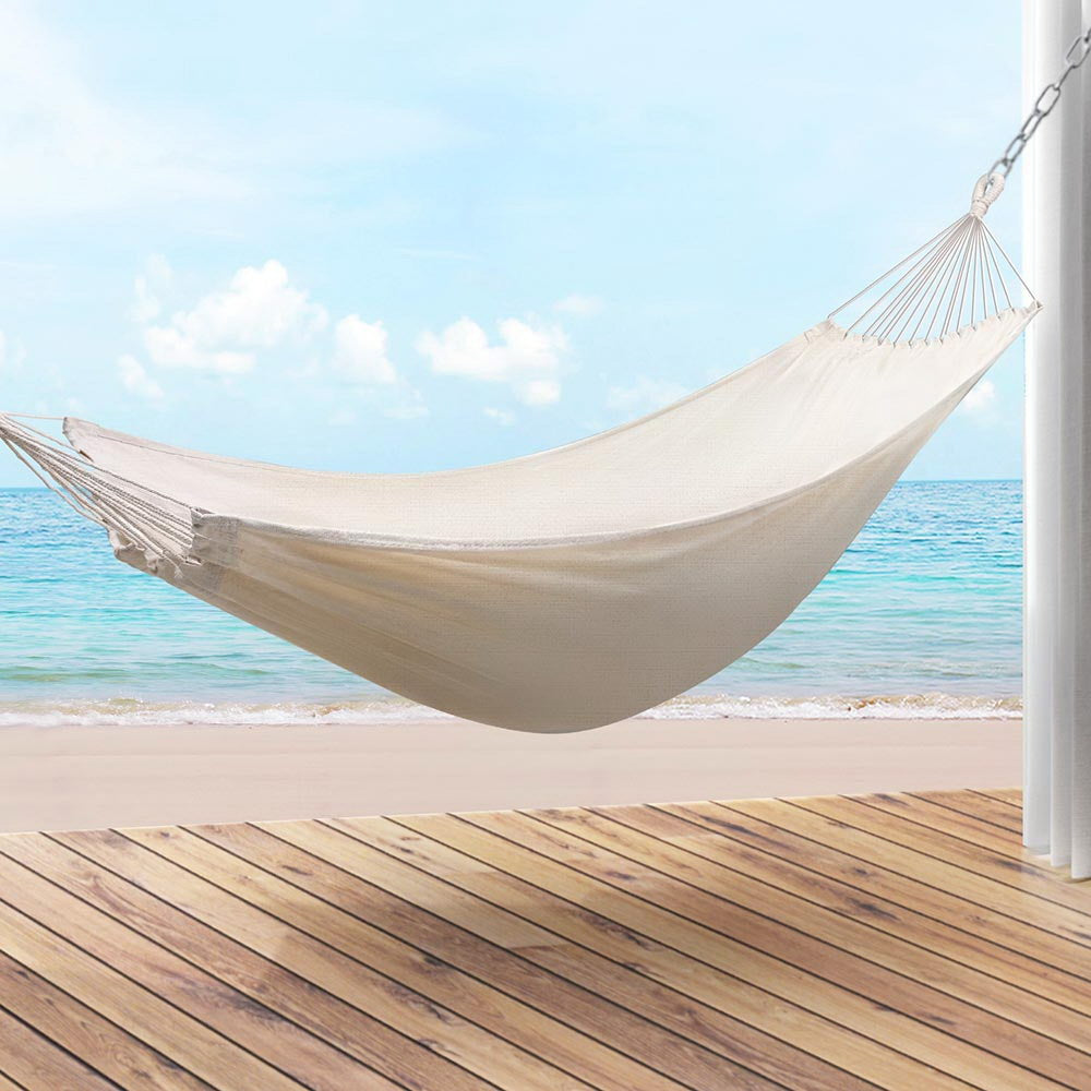 Gardeon Hammock Bed with Travel Bag - Cream