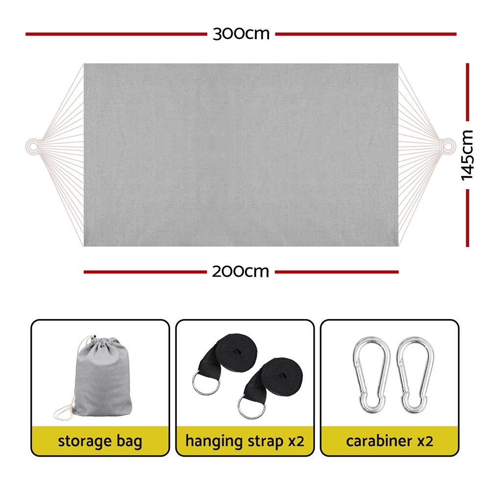 Gardeon Hammock Bed with Travel Bag - Grey