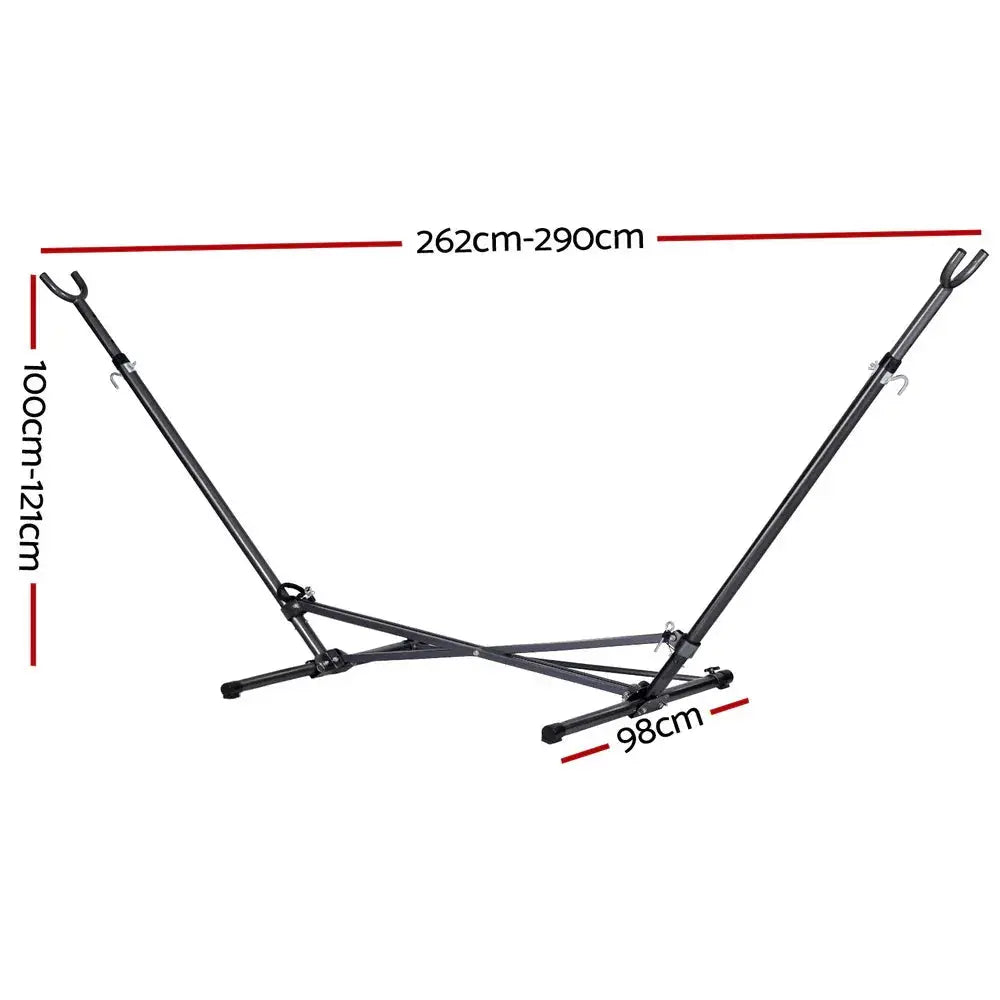 Gardeon Hammock Bed Stand Steel Frame - BBQ Backyard Supply Co
