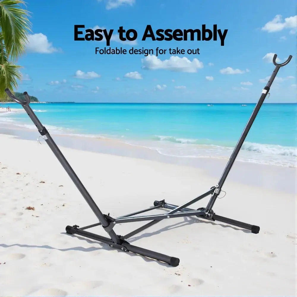 Gardeon Hammock Bed Stand Steel Frame - BBQ Backyard Supply Co