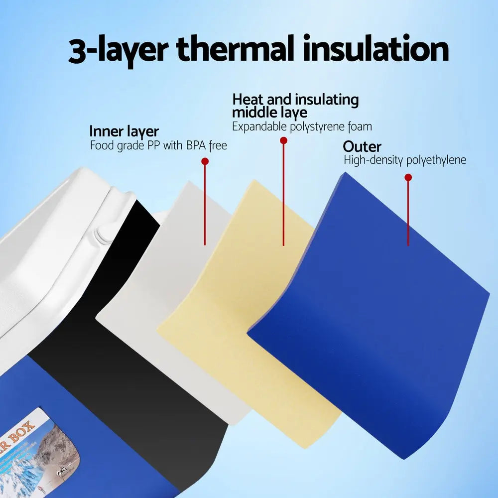 Glacio 26L Portable Ice Cooler Box Camping Fridge BBQ Backyard Supply Co