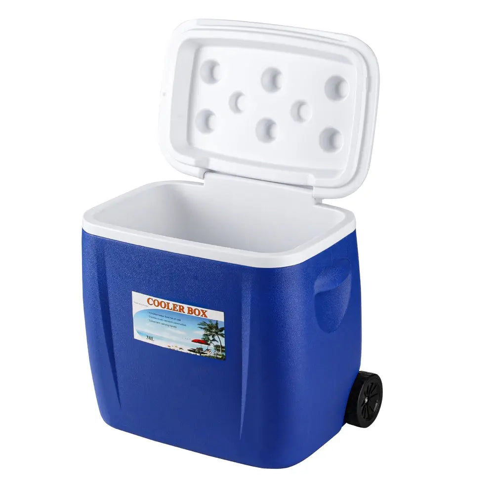 Glacio 38L Portable Ice Cooler Box With Wheels Camping Fridge BBQ Backyard Supply Co