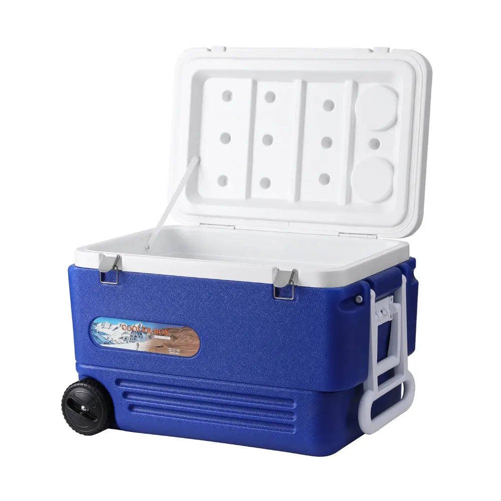 Glacio 60L Portable Ice Cooler Box With Wheels Camping Fridge BBQ Backyard Supply Co