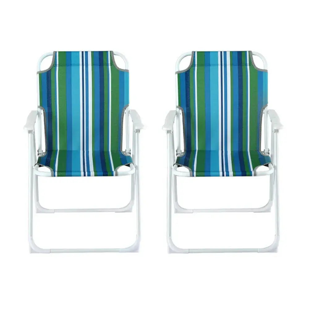 Gardeon Outdoor Chairs Folding Camping Chair Steel Portable Patio Furniture - BBQ Backyard Supply Co