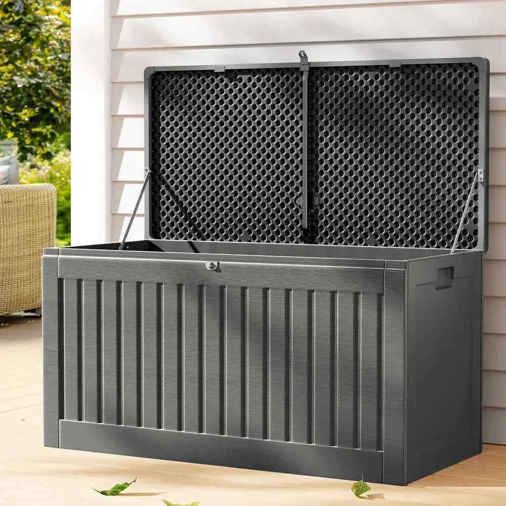 Gardeon 270L Outdoor Storage Box – Lockable Bench - BBQ Backyard Supply Co