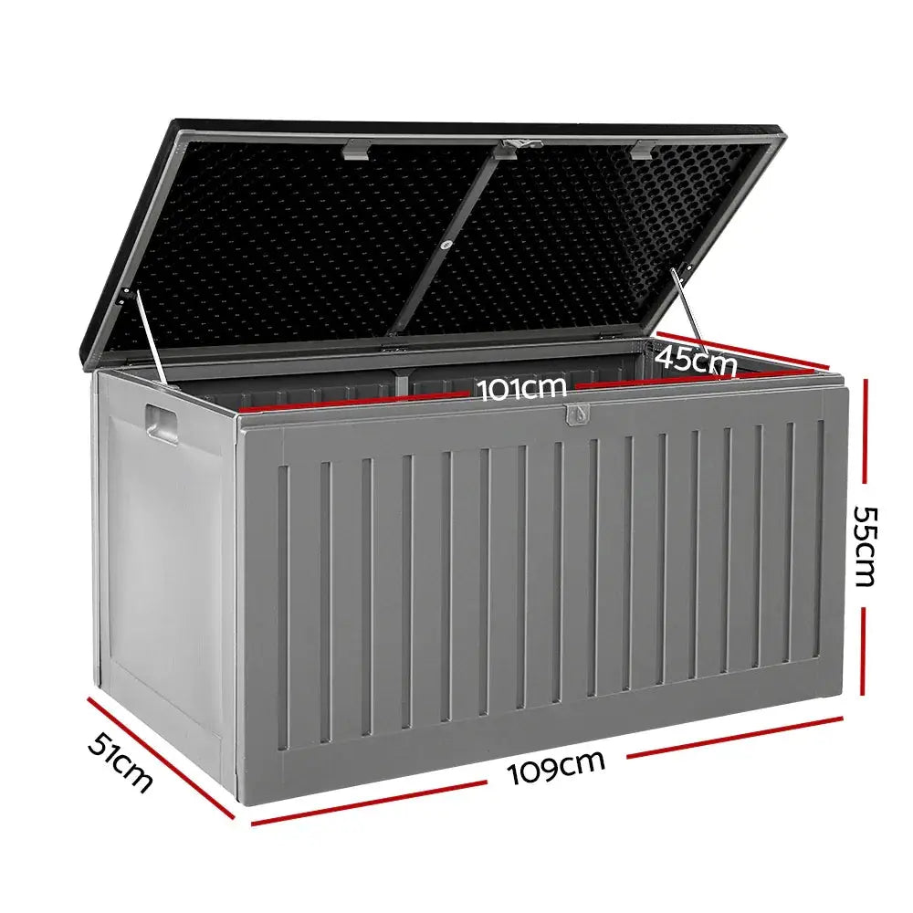 Gardeon 270L Outdoor Storage Box – Lockable Bench - BBQ Backyard Supply Co