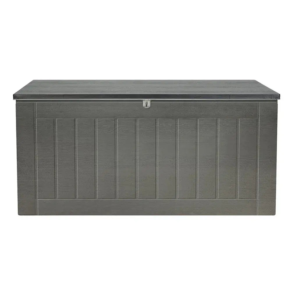Gardeon Outdoor Storage Bench – 830L, Grey - BBQ Backyard Supply Co