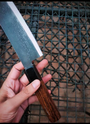 Forged‑Style High‑Carbon Steel Chef Knife with Rosewood Handle