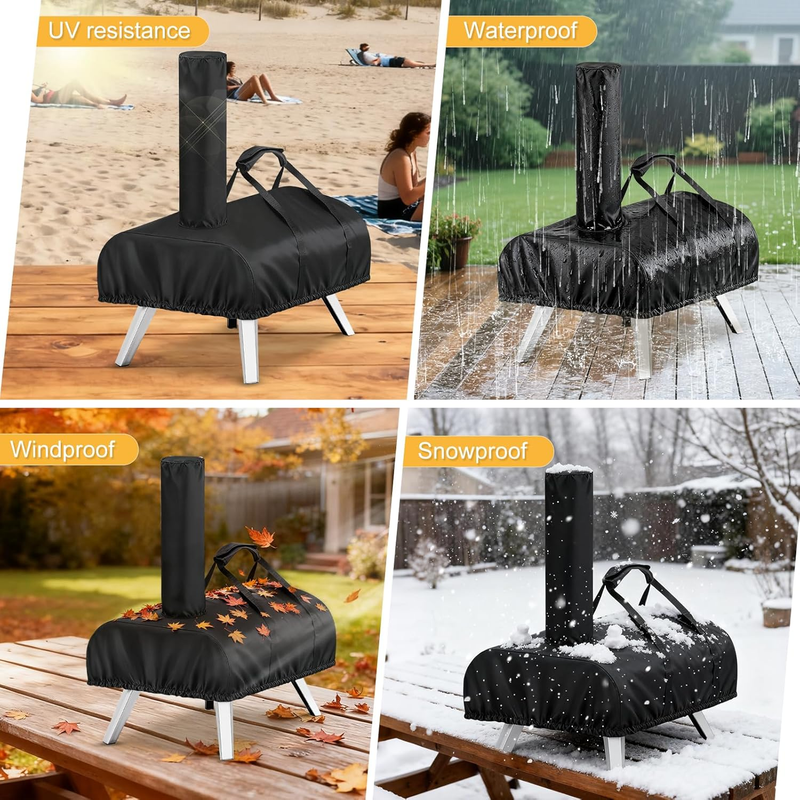 420D Oxford Waterproof Pizza Oven Cover with Carry Handles, Custom Fit for Aidpiza 12 Outdoor Pizza Oven
