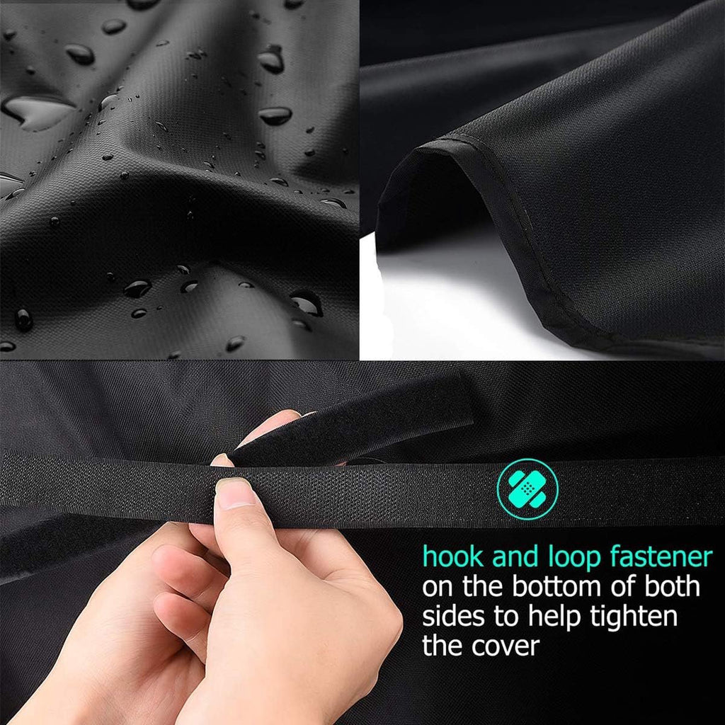 BBQ Cover 420D Oxford Fabric Barbecue Protective Tarpaulin Shockproof UV-Resistant and Waterproof (152 x 76 x 121 cm)