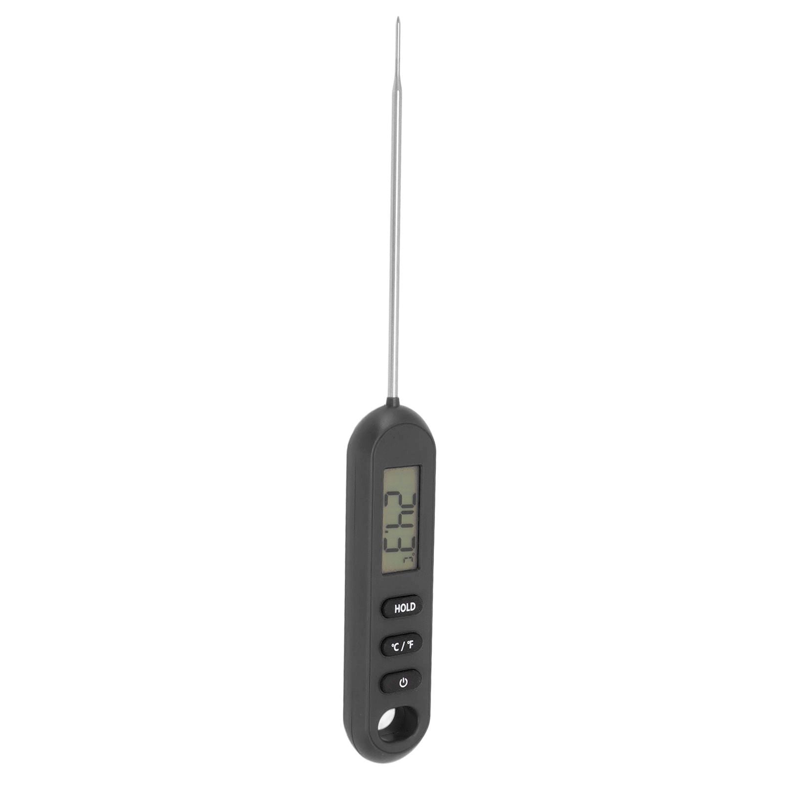 Meat Food Thermometer Instant Read Thermometer Digital Cooking Kitchen Barbecue Thermometer With Long Probe Black