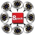 8 Pack LED Solar Pathway Lights – Outdoor Garden, Wedding, Party, Christmas Decorations