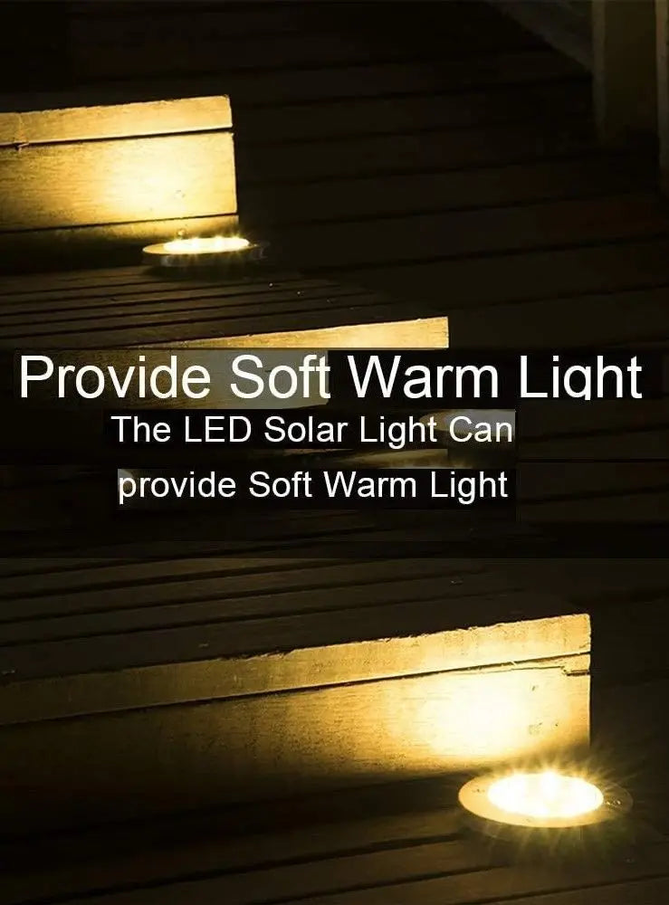 8 Pack LED Solar Pathway Lights – Outdoor Garden, Wedding, Party, Christmas Decorations
