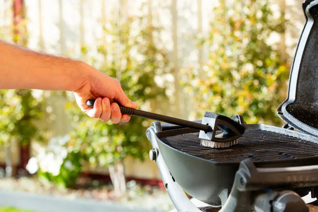Stainless Steel BBQ Brush and Scraper Blade - BBQ Backyard Supply Co