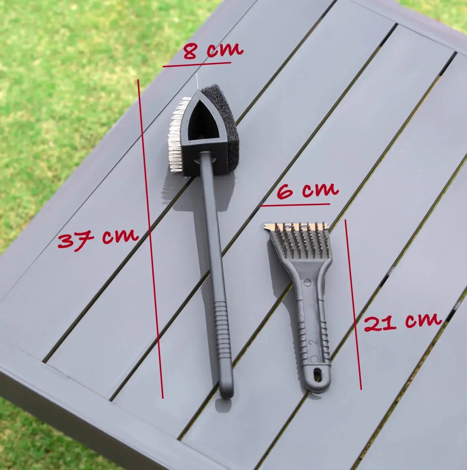 Stainless Steel BBQ Brush and Scraper Blade - BBQ Backyard Supply Co