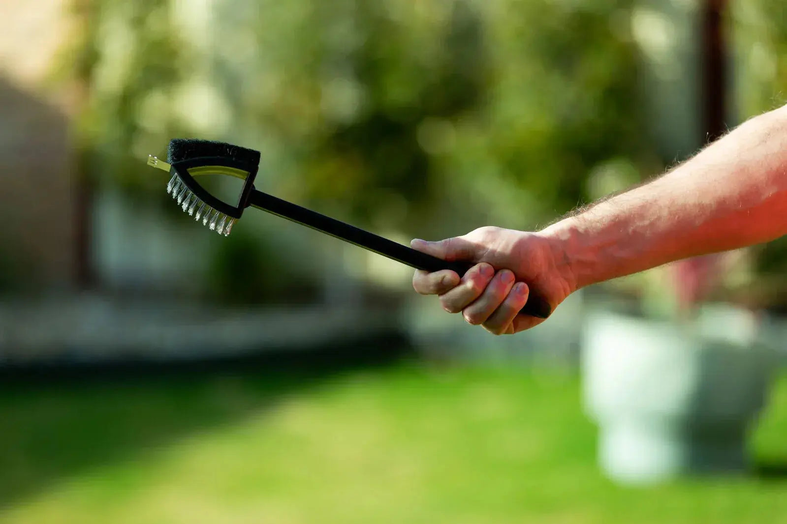 Stainless Steel BBQ Brush and Scraper Blade - BBQ Backyard Supply Co