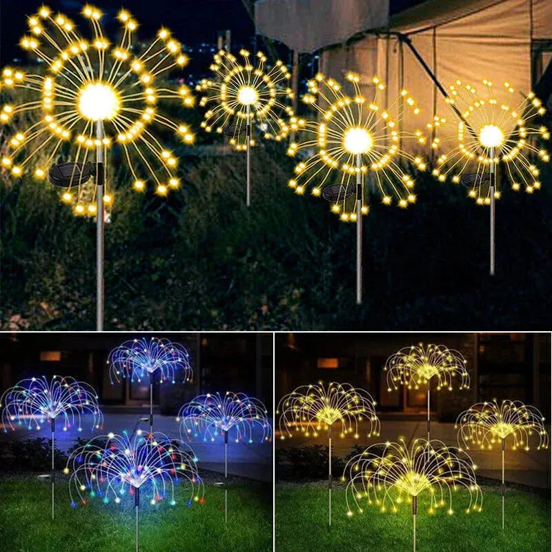 Solar Fireworks Fairy String Lights (120 LEDs) - BBQ Backyard Supply Co
