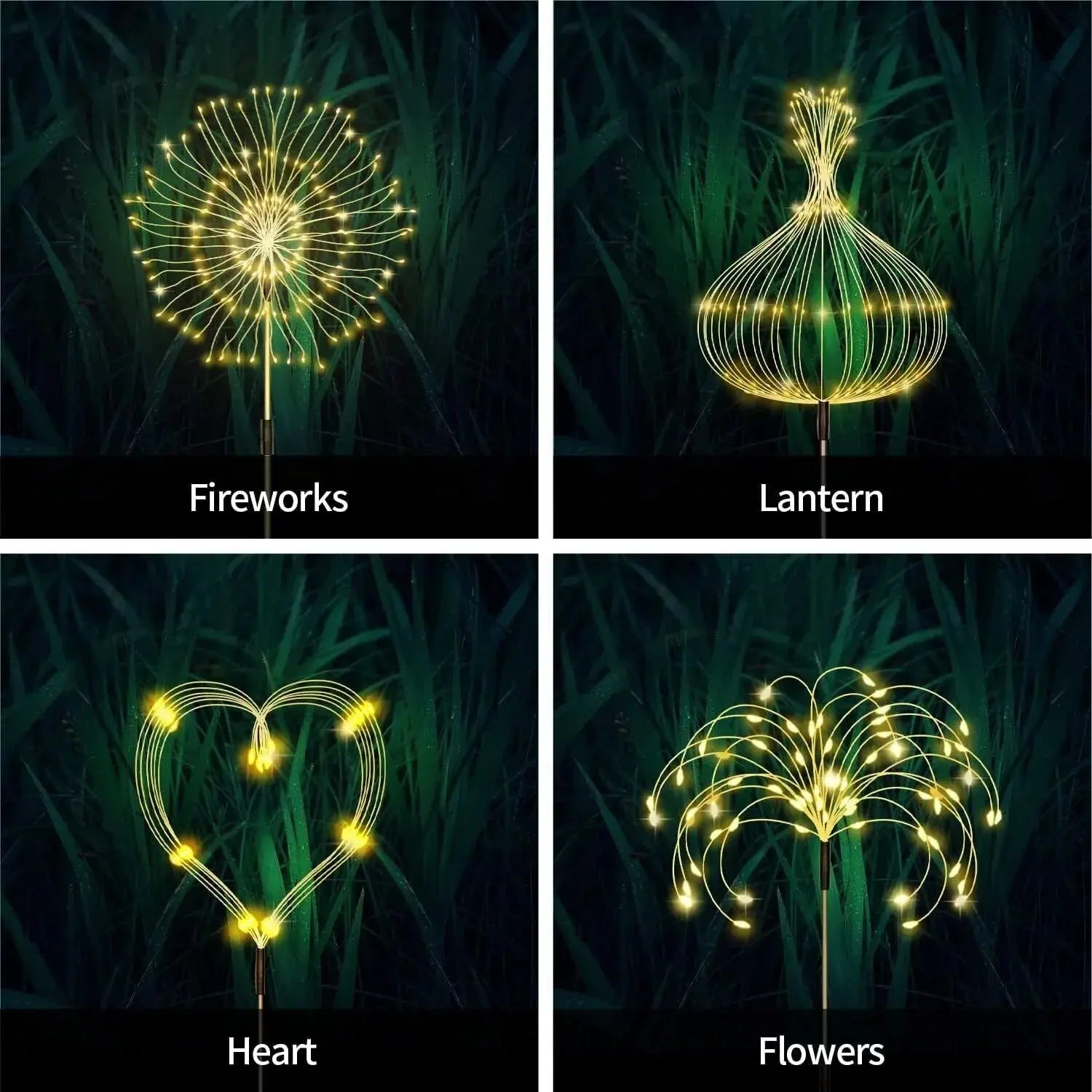 Solar Fireworks Fairy String Lights (120 LEDs) - BBQ Backyard Supply Co
