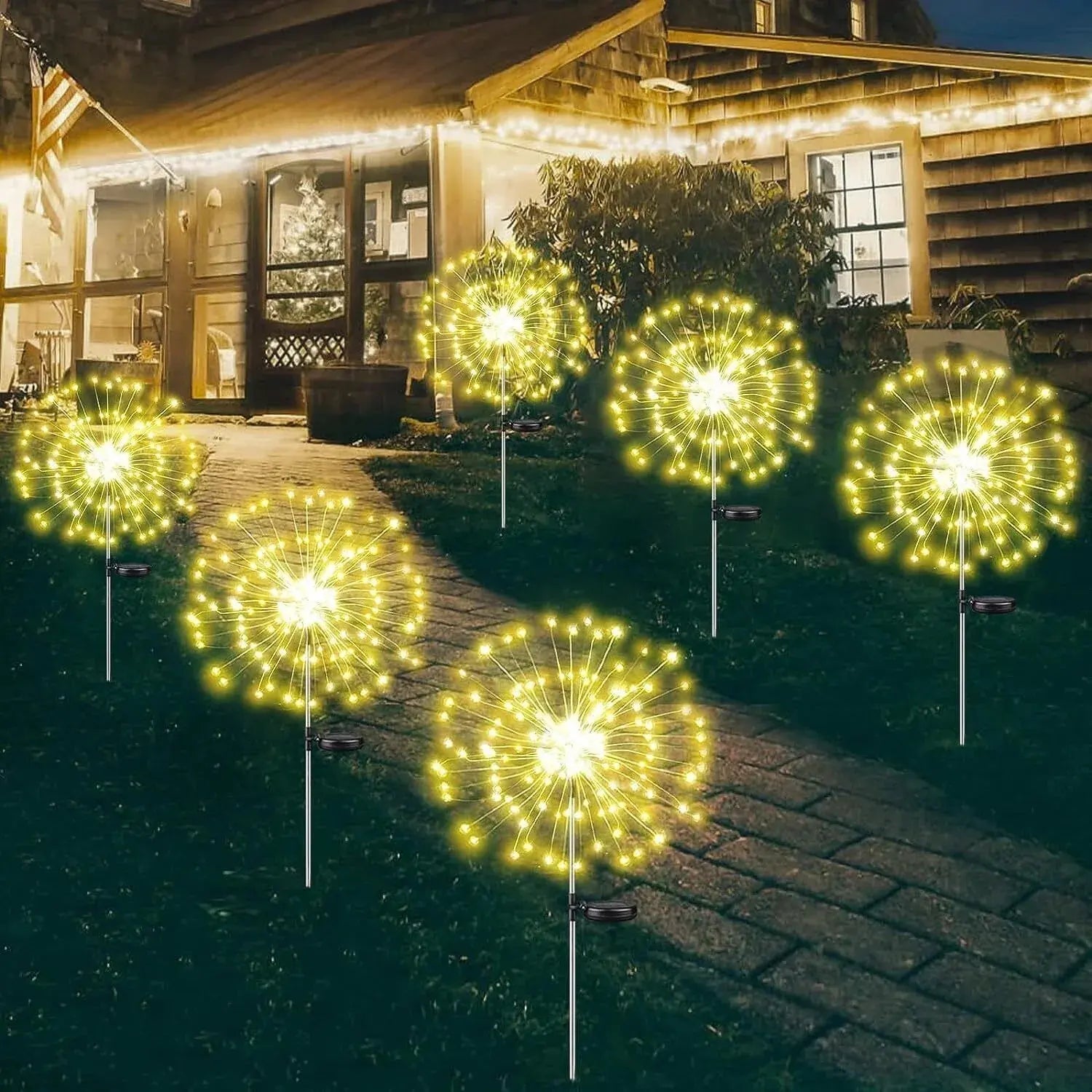 Solar Fireworks Fairy String Lights (120 LEDs) - BBQ Backyard Supply Co