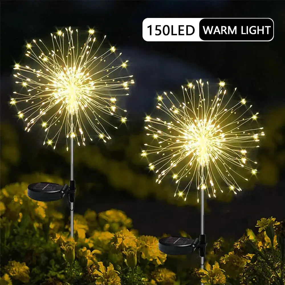 Solar Fireworks Fairy String Lights (120 LEDs) - BBQ Backyard Supply Co