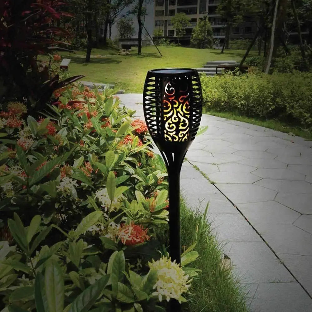 51 Solar LED Dancing Flame Pathway Lights - BBQ Backyard Supply Co