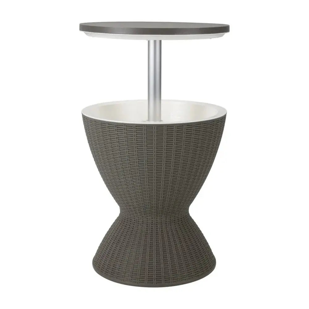 Taupe Ice Bucket Table - BBQ Backyard Supply Co