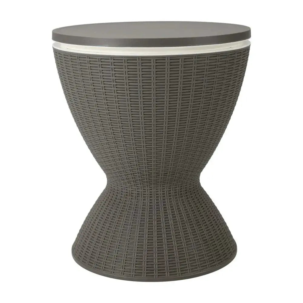 Taupe Ice Bucket Table - BBQ Backyard Supply Co