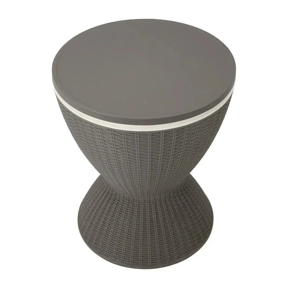Taupe Ice Bucket Table - BBQ Backyard Supply Co