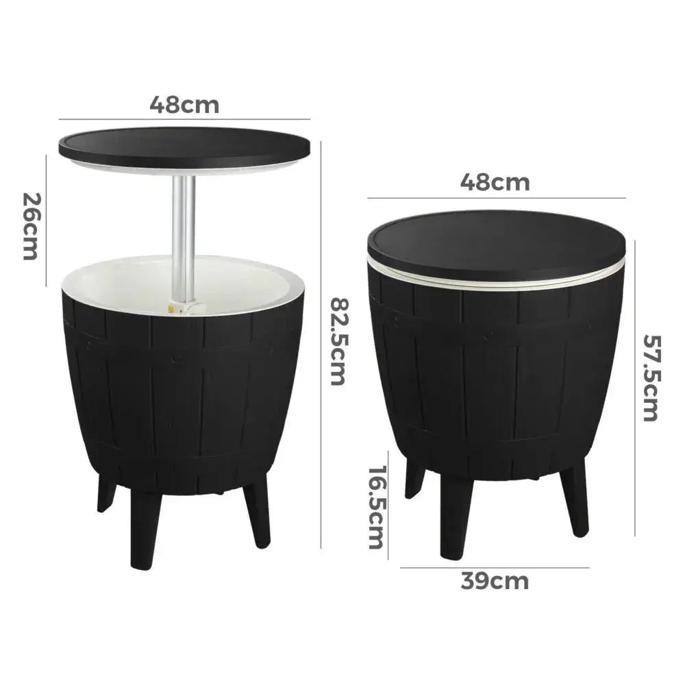 Black Ice Bucket Table - BBQ Backyard Supply Co