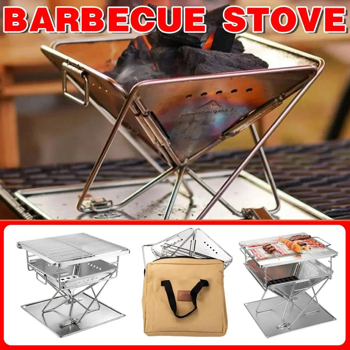 Portable Outdoor BBQ Grill - BBQ Backyard Supply Co