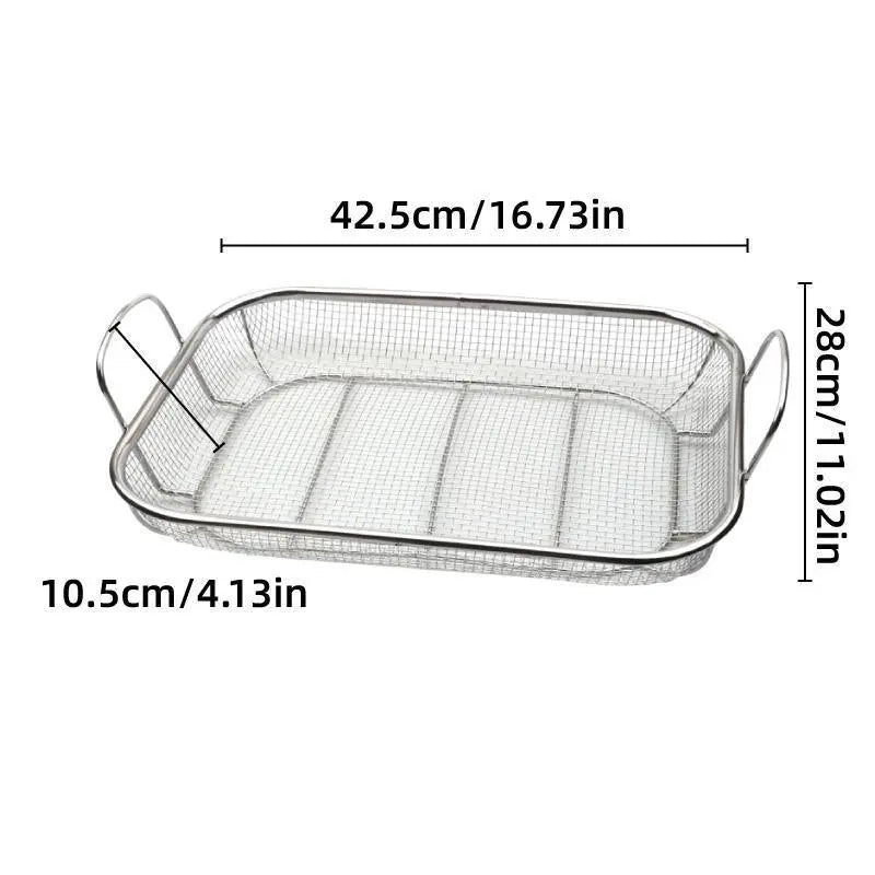Stainless Steel Square Barbecue Basket - BBQ Backyard Supply Co