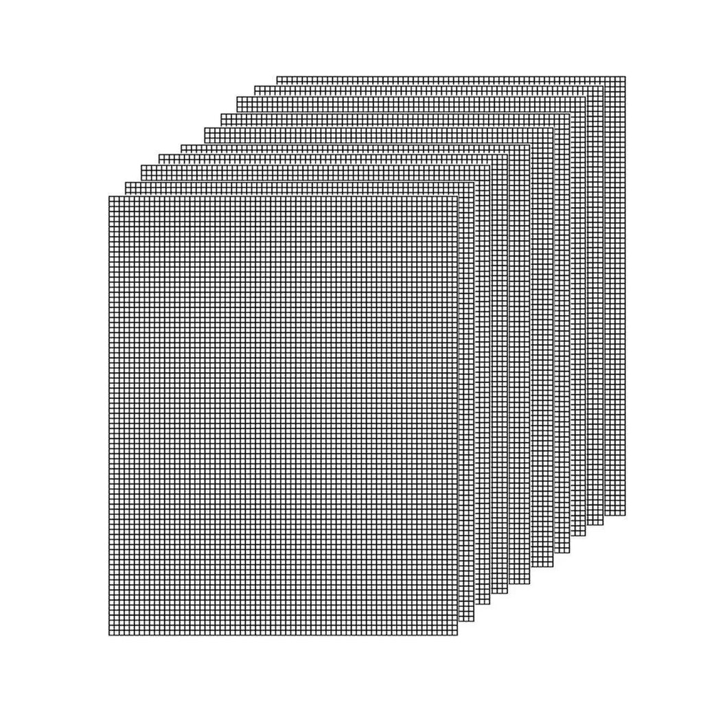 10PCS Non-Stick BBQ Grill Mesh Mat - 40X30cm-10PCS - BBQ Backyard Supply Co