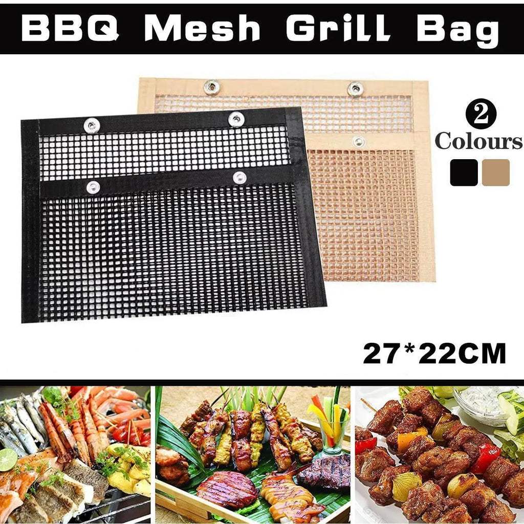 BBQ Mesh Grill Bag - Copper - 27x22cm - BBQ Backyard Supply Co