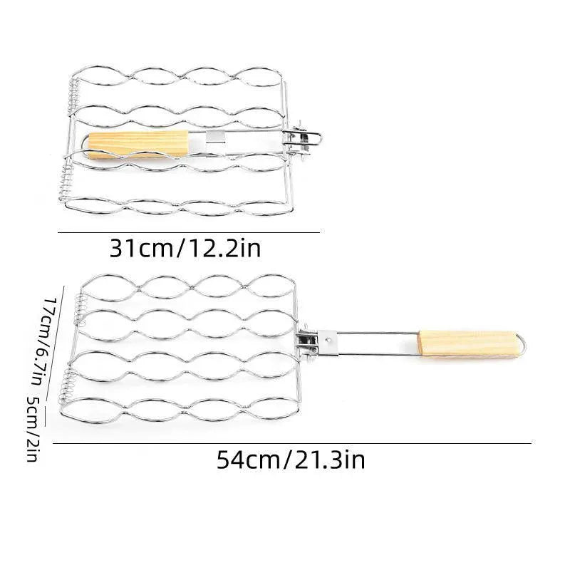 Folding Handle Corn Grill Holder