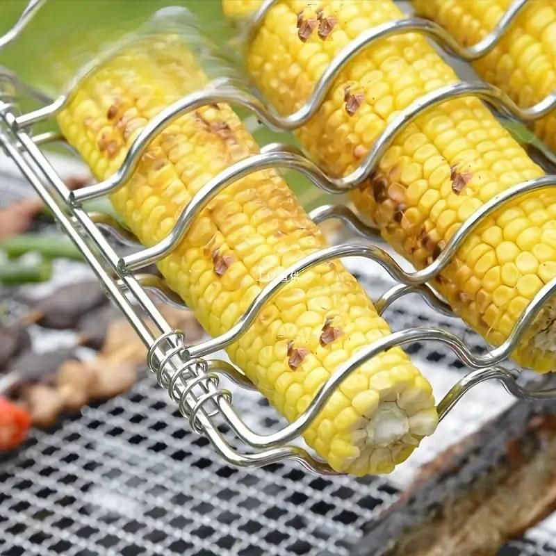 Folding Handle Corn Grill Holder