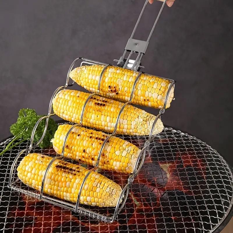 Folding Handle Corn Grill Holder